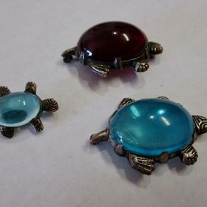 LAST CALL! VTG 3 Jelly Belly Turtle Scatter Pins